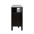 Pemberly Row Transitional Wood Glass Door Storage Sideboard 58