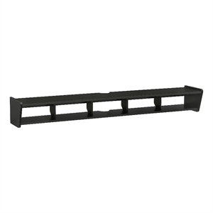 Pemberly Row 70 inch Wood TV St& Symmetrical Wall Mounted - Solid Black