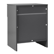 Pemberly Row Simple Modern 1-Drawer Wood Nightstand in Gray Finish