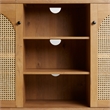 Pemberley Row Rattan English Oak Sideboard Rectangular 58