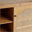 Pemberley Row Rattan English Oak Sideboard Rectangular 58