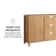 Pemberley Row Rattan English Oak Sideboard Rectangular 58