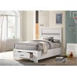 Pemberly Row 1-Drawer Storage Platform Wood Twin Bed in White