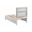 Pemberly Row 1-Drawer Storage Platform Wood Twin Bed in White