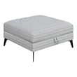 Pemberly Row Modern Upholstered Ottoman in Multi-Color Finish