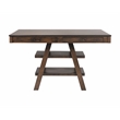 Pemberly Row 2-Drawer Transitional Wood Dining Table in Walnut