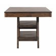 Pemberly Row 2-Drawer Transitional Wood Dining Table in Walnut