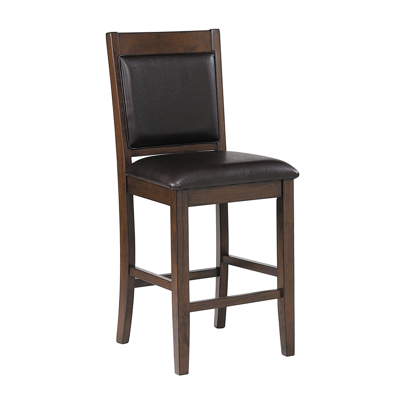 Pemberly Row 5-piece Rectangular Wood Dining Set Brown and Walnut