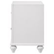 Pemberly Row Contemporary 2-Drawer Wood Nightstand in White Finish