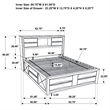 Pemberly Row Modern Wood Queen Platform Storage Bed in Black