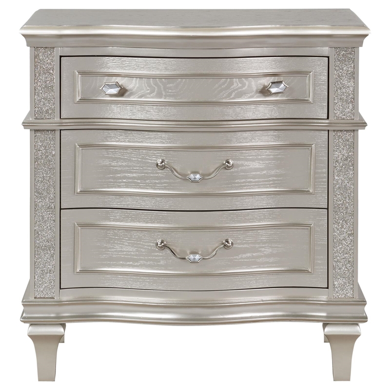 Pemberley Row MDF Silver Oak Nightstand Rectangular 31.5