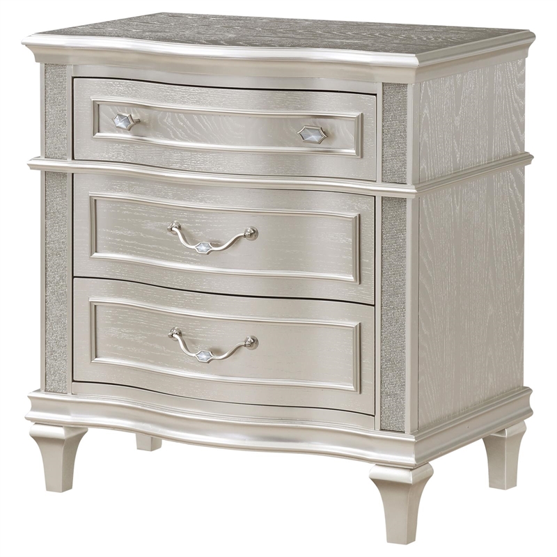 Pemberley Row MDF Silver Oak Nightstand Rectangular 31.5