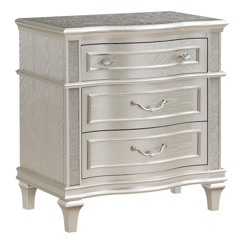 Pemberley Row MDF Silver Oak Nightstand Rectangular 31.5