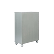 Pemberly Row 5-drawer Contemporary Wood Chest Silver Metallic