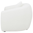 Pemberly Row Modern Fabric Upholstered Tight Back Chair White