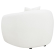 Pemberly Row Modern Fabric Upholstered Tight Back Chair White