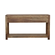 Pemberley Row Sheesham Natural Console Table Rectangular Adjustable 31