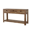 Pemberley Row Sheesham Natural Console Table Rectangular Adjustable 31