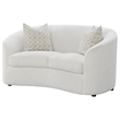 Pemberley Row Boucle Latte Loveseat Rectangular Stationary 65.5