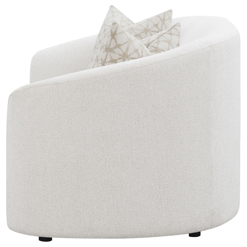 Pemberley Row Boucle Latte Loveseat Rectangular Stationary 65.5
