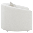 Pemberly Row Modern Fabric Upholstered Tight Back Chair Latte