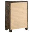 Pemberly Row 5-drawer Farmhouse Wood Chest Rustic Golden Brown