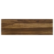 Pemberly Row Rectangular Farmhouse Solid Wood Sofa Table in Brown