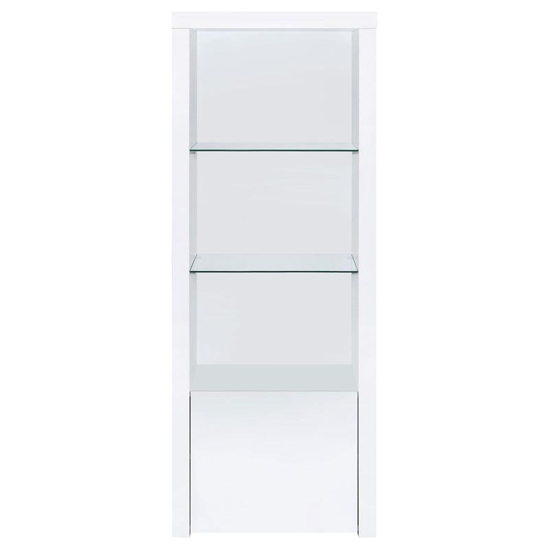 Pemberly Row 3-Piece Modern Wood Entertainment Center in White