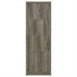 Pemberly Row 3-Shelf Farmhouse Wood Media Tower in Gray Driftwood