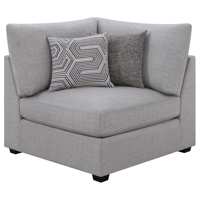 Pemberly Row 6-piece Fabric Upholstered Modular Sectional Gray