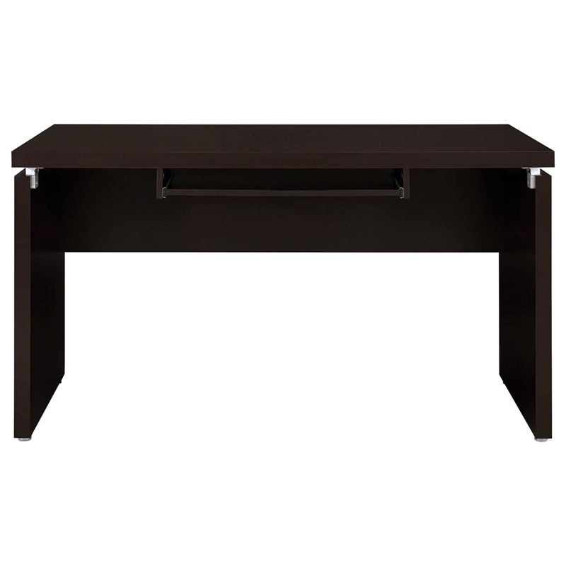 Pemberly Row 2-piece Wood Home Office Set L-Shape Desk Cappuccino