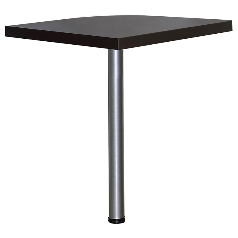 Pemberly Row Engineered Wood L-Shape Computer Desk Cappuccino