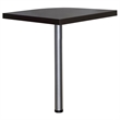 Pemberly Row Engineered Wood L-Shape Computer Desk Cappuccino