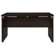 Pemberly Row Engineered Wood L-Shape Computer Desk Cappuccino