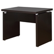 Pemberly Row Engineered Wood L-Shape Computer Desk Cappuccino
