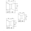 Pemberly Row 3-piece Modern Rectangular Metal Nesting Table Gray