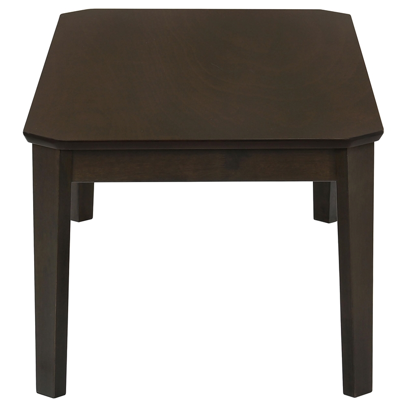 Pemberly Row 3-Piece Wood Occasional Coffee Table Set in Dark Brown
