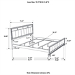 Pemberly Row Wood Eastern King Upholstered Panel Bed in White and Gray