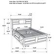 Pemberly Row Modern Wood Eastern King Platform Storage Bed in Black