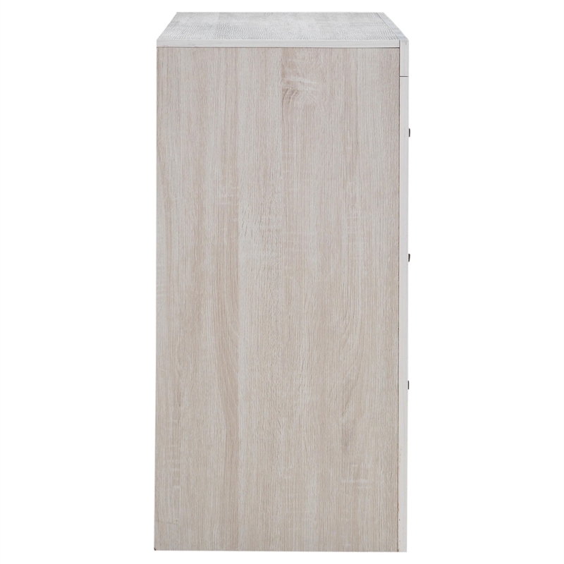 Pemberly Row Contemporary 6-drawer Farmhouse Wood Dresser Coastal White