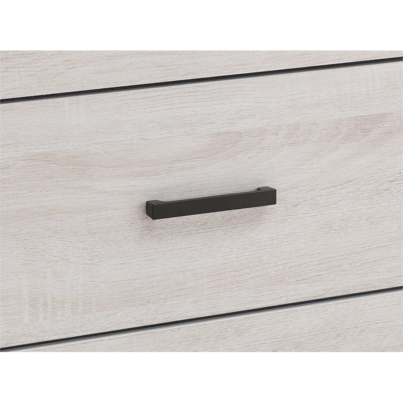 Pemberly Row Farmhouse Wood Eastern King Storage Bed Coastal White