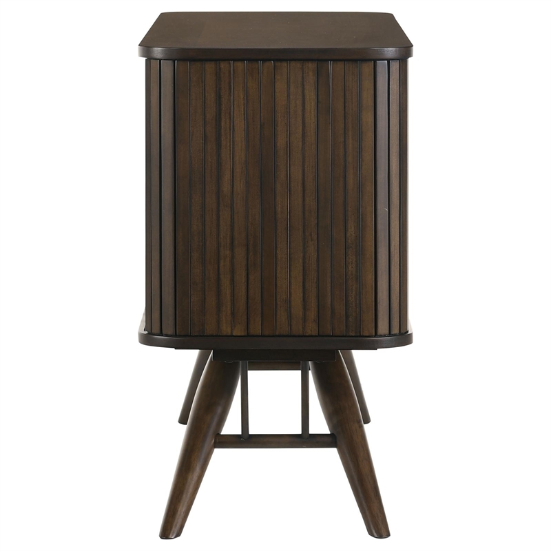 Pemberly Row 2-door Rectangular Mid-Century Wood Server Dark Walnut
