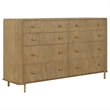 Pemberly Row 4-piece Wood Queen Bedroom Set Sand Wash and Natural Cane