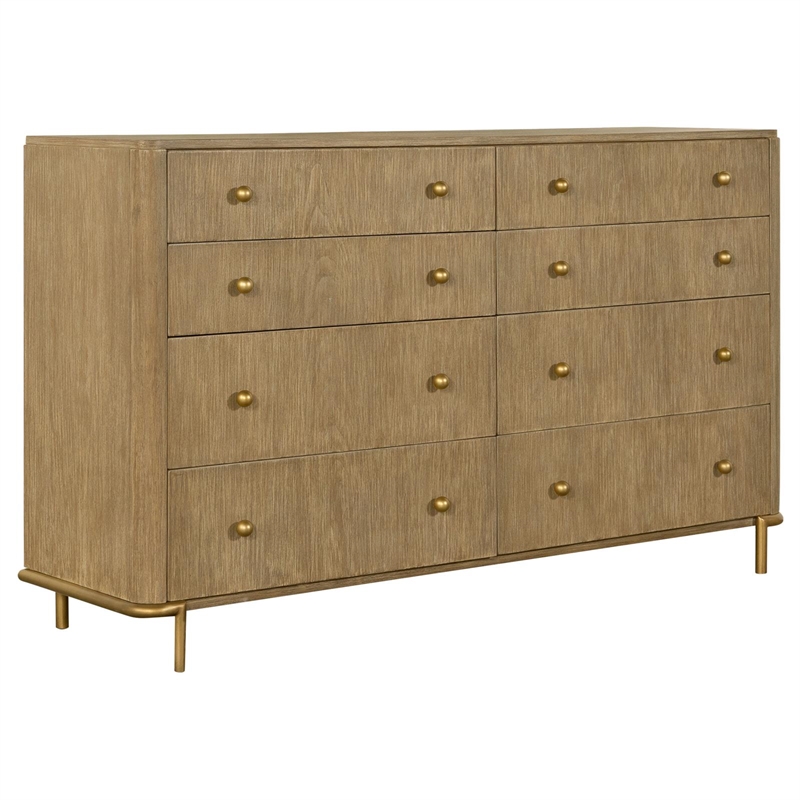 Pemberly Row 5-piece Wood Queen Bedroom Set Sand Wash and Natural Cane