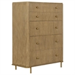 Pemberly Row 5-piece Wood Queen Bedroom Set Sand Wash and Natural Cane
