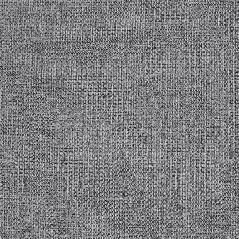 Pemberly Row Contemporary Fabric Upholstered Square Ottoman in Gray