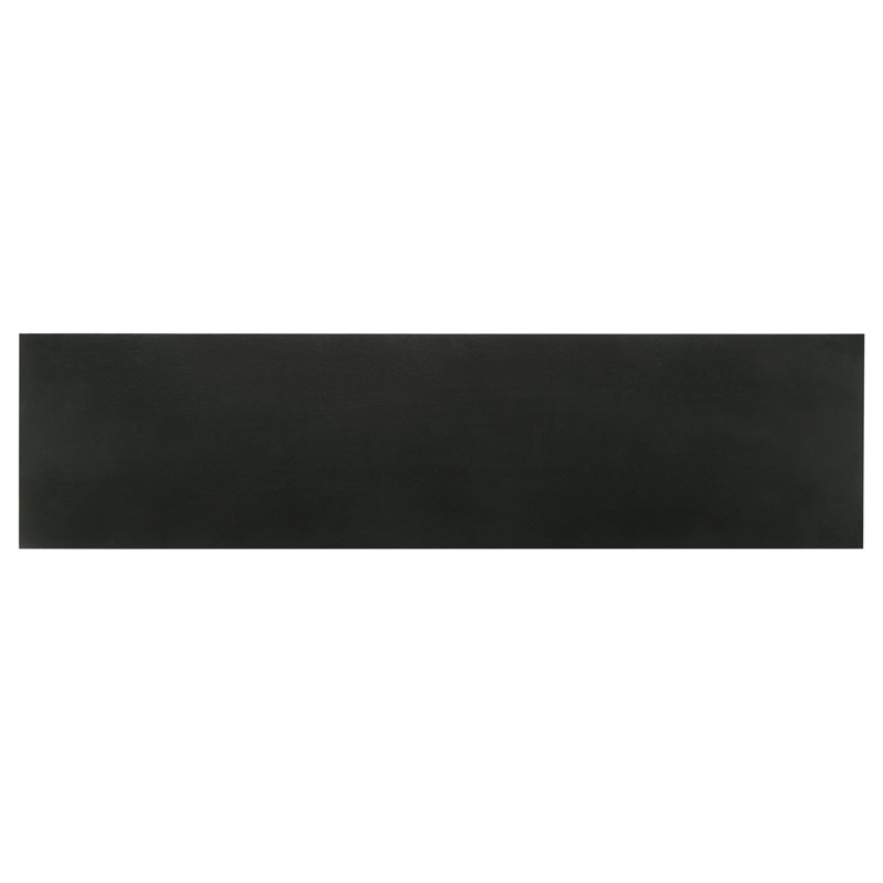 Pemberly Row 4-Door Contemporary Wood Accent Cabinet in Matte Black