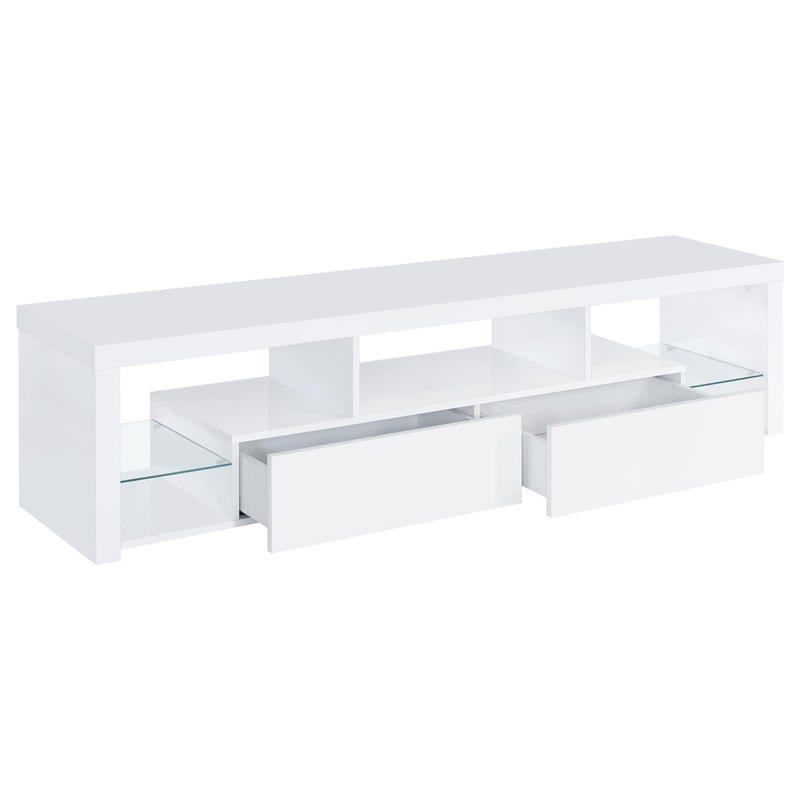 Pemberly Row 2-Drawer Modern Wood TV Stand for Tvs up to 80