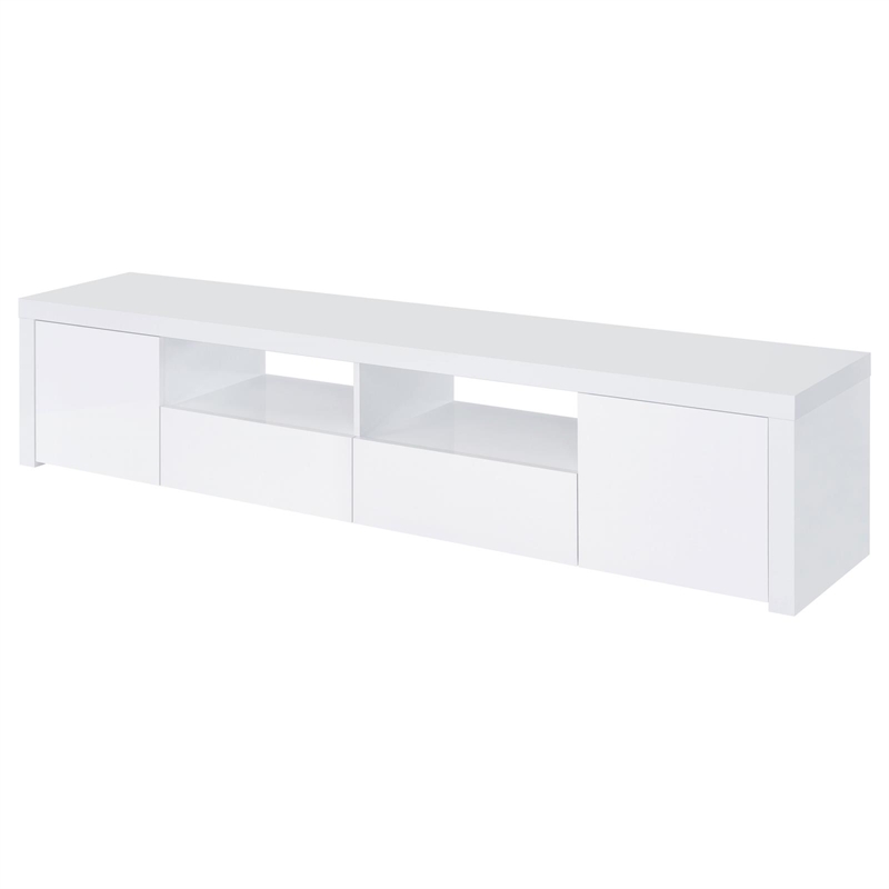 Pemberly Row 2-Door Modern Wood TV Stand for Tvs up to 85