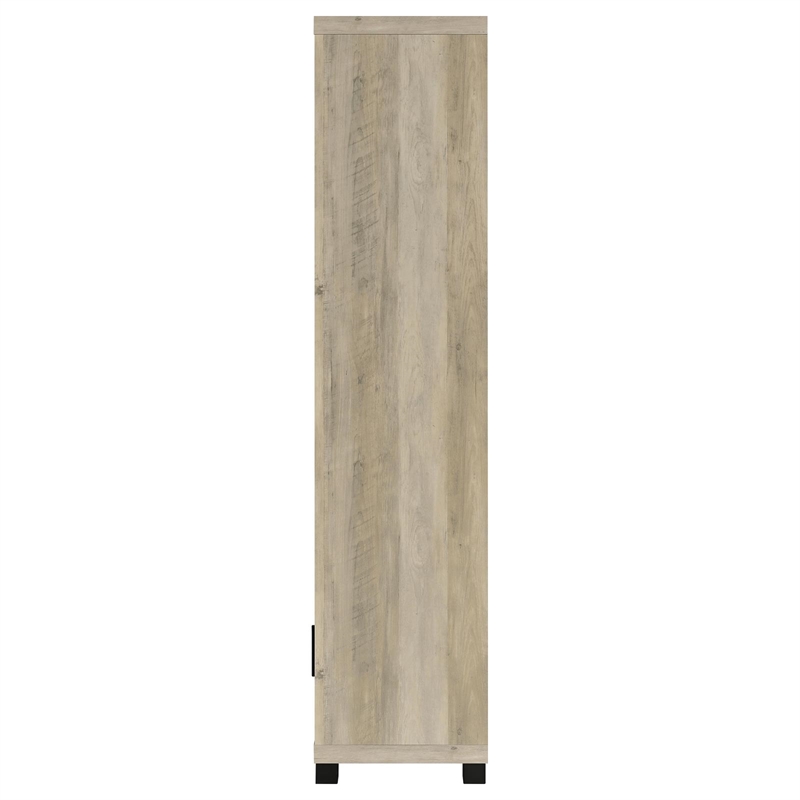 Pemberly Row 3-shelf Transitional Wood Media Tower in Antique Pine